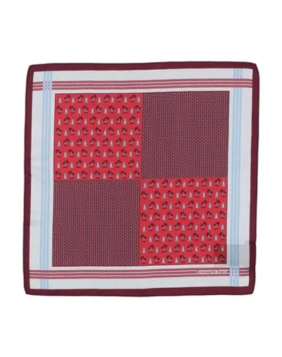 Zegna Man Scarf Burgundy Size - Silk In Red