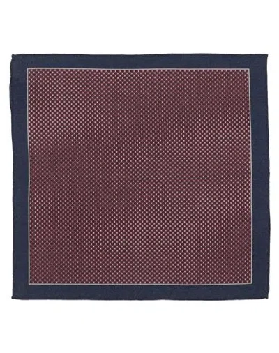 Zegna Man Scarf Burgundy Size - Wool In Multi