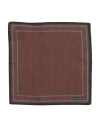 Zegna Man Scarf Chocolate Brown Size - Silk