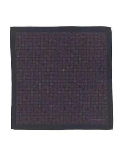 Zegna Man Scarf Dark Purple Size - Wool