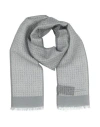 Zegna Man Scarf Grey Size - Cotton, Linen In Grey