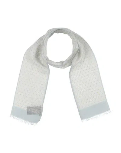 Zegna Man Scarf Light Grey Size - Cotton, Linen In Gray