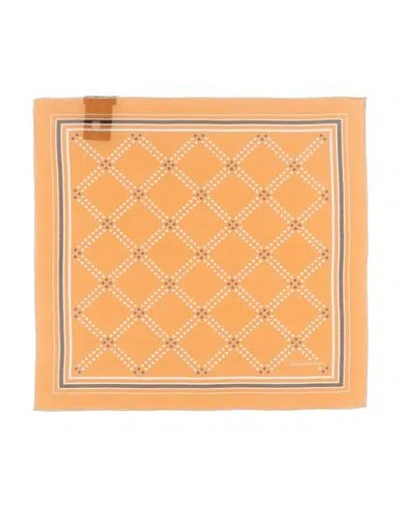 Zegna Man Scarf Marigold Size - Cotton, Silk In Yellow