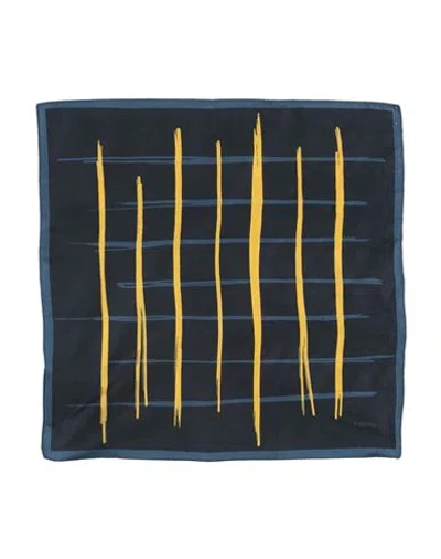 Zegna Man Scarf Midnight Blue Size - Silk