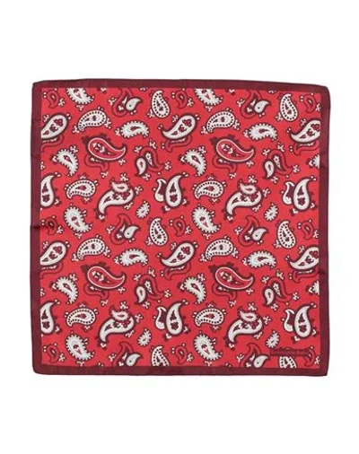 Zegna Man Scarf Red Size - Silk In Red