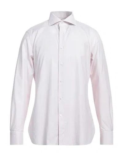 Zegna Man Shirt Light Pink Size 17 Cotton