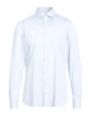 Zegna Man Shirt Sky Blue Size 17 ½ Cotton In Blue