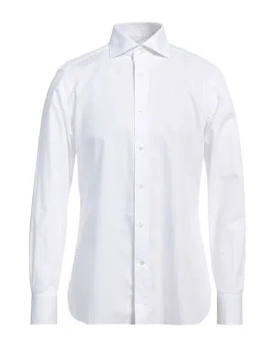 Zegna Man Shirt White Size 16 ½ Cotton