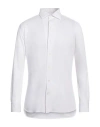 Zegna Long-sleeved Lapel Shirt In White