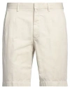 Zegna Man Shorts & Bermuda Shorts Cream Size 32 Cotton, Linen In White