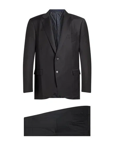 Zegna Man Suit Black Size 36 Wool