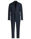 Zegna Man Suit Navy Blue Size 42 Wool, Silk
