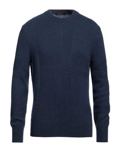 Zegna Man Sweater Blue Size 38 Cashmere, Silk