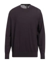 Zegna Man Sweater Deep Purple Size 42 Wool