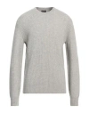 Zegna Ribbed Cashmere Crewneck Sweater In Grey