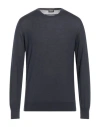 Zegna Man Sweater Midnight Blue Size 42 Cashmere, Silk In Blue