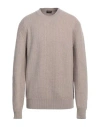 Zegna Man Sweater Sand Size 42 Cashmere In Beige