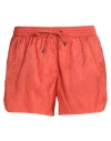 Zegna Man Swim Trunks Orange Size 3xl Polyamide