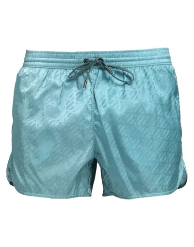 Zegna Swim Trunks In Blue