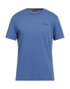 Zegna Man T-shirt Blue Size 44 Cotton