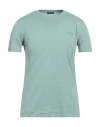 Zegna Man T-shirt Sage Green Size 36 Cotton
