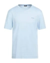 Zegna Man T-shirt Sky Blue Size 42 Cotton