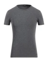 Zegna Man Undershirt Lead Size Xxl Cotton, Elastane In Grey