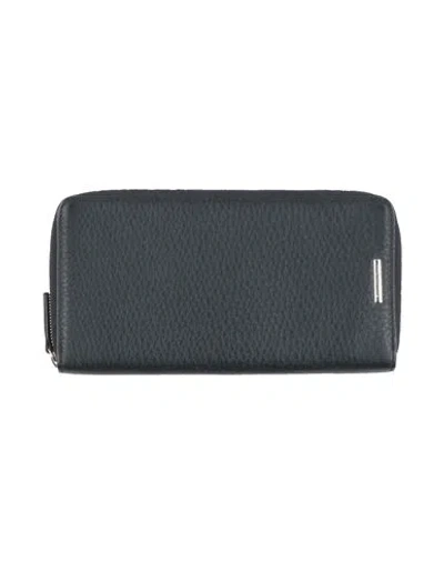 Zegna Man Wallet Midnight Blue Size - Leather