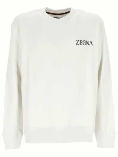 Zegna Man White Sweater -  Ud522a7-d872