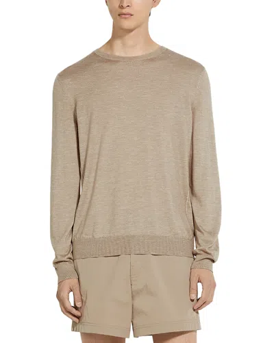 ZEGNA MELANGE CREWNECK SWEATER