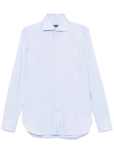 ZEGNA MÉLANGE-EFFECT SHIRT