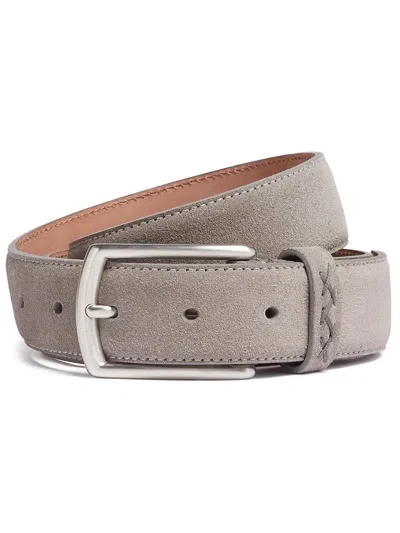 ZEGNA MÉLANGE-EFFECT SUEDE BELT
