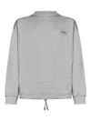Zegna Crewneck Sweatshirt With Embroidered Logo In Gray