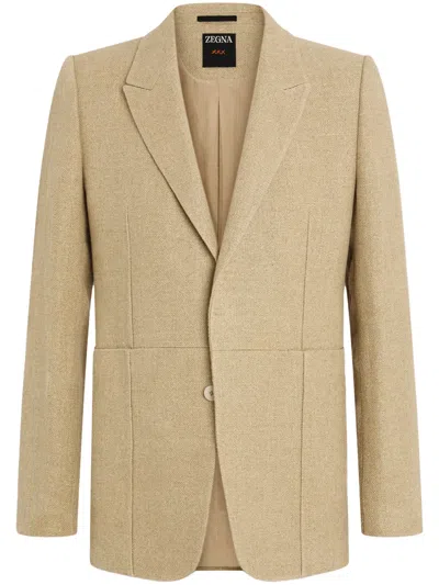 ZEGNA MÉLANGE LINEN BLAZER