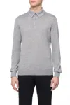 Zegna High Performance Wool Polo In Gray