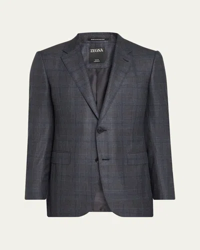 Zegna Men's 12milmil12 Wool Single-breasted Sport Coat In Multi