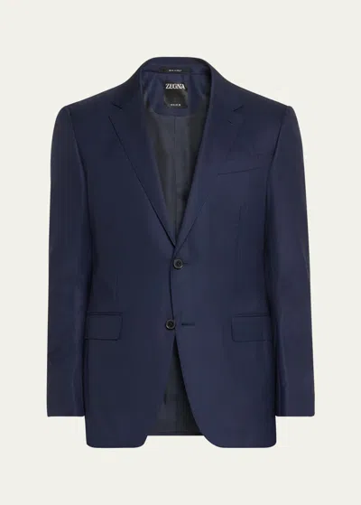 Zegna Men's 15milmil15 Herringbone Suit In Blue