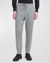 Zegna Men's 15milmil15 Melange Jogger Pants In Grey Mélange