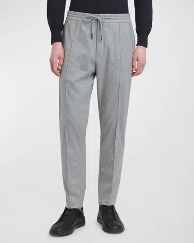 Zegna Men's 15milmil15 Melange Jogger Pants In Silv Sld