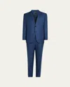 Zegna Men's 15milmil15 Plaid Suit In Md Blu Ck