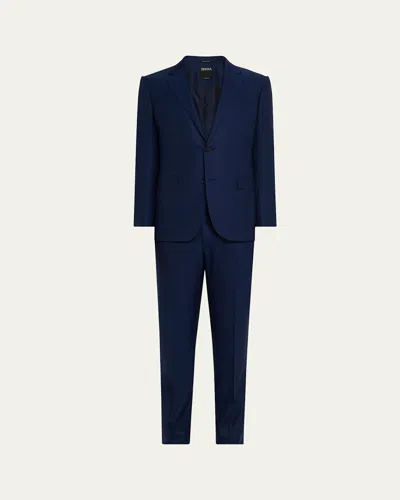 Zegna Men's 15milmil15 Wool Suit In Blue