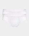 Zegna Men's 2-pack Cotton Midi Briefs In White