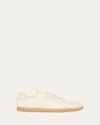 Zegna 232 Low Top Suede Sneakers Rubber Sole In Neutral