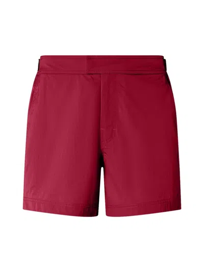 Zegna Men's 232 Road Brand Mark Rio Swim Trunks In Red