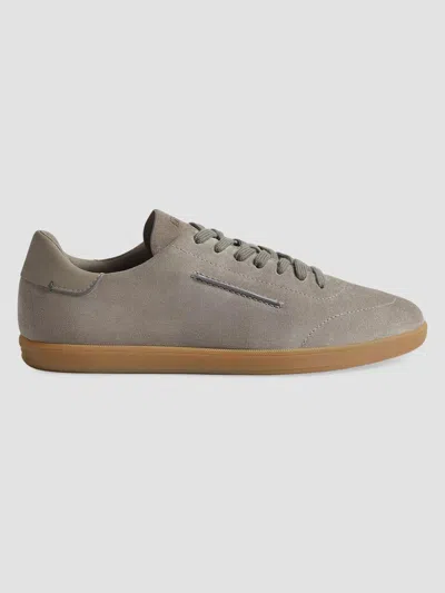 Zegna 232 Suede Sneakers In Gray