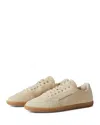 Zegna 232 Low Top Suede Sneakers Rubber Sole In Multi