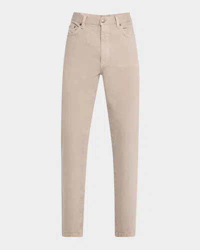 ZEGNA MEN'S 5-POCKET COLORED DENIM PANTS
