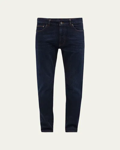 Zegna Men's 5-pocket Dark Wash Denim Jeans In Dark Blue