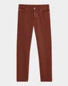 Zegna City Fit Nonstretch Denim Jeans In Dk Red Sld