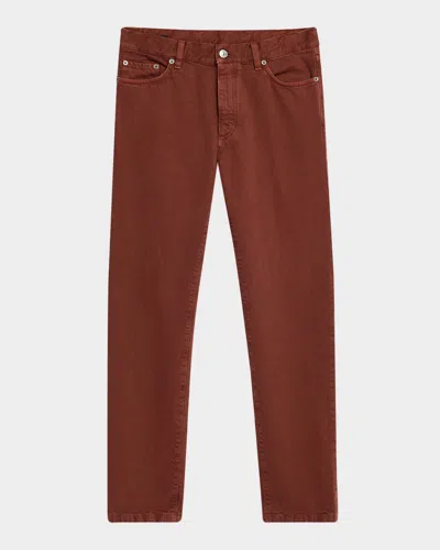ZEGNA MEN'S 5-POCKET DENIM PANTS